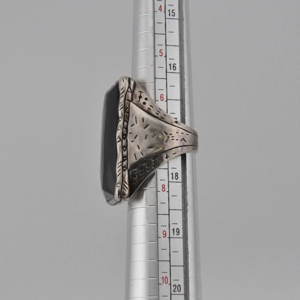 Silpada‎ Sterling Silver Ring Size 7 Black Onyx Statement Ring